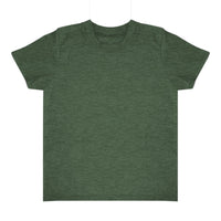 Royal Apparel 20068 Toddler Triblend Short Sleeve Tee with Coverstitch Neck Made in USA