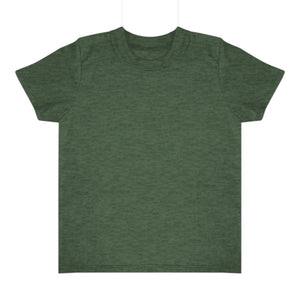 Royal Apparel 20068 Toddler Triblend Short Sleeve Tee with Coverstitch Neck Made in USA - 