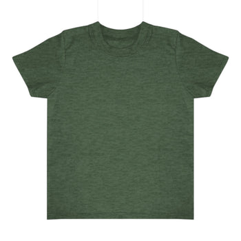 Royal Apparel 20068 Toddler Triblend Short Sleeve Tee with Coverstitch Neck Made in USA