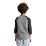 Royal Apparel 20260 Youth Triblend Raglan 3/4 Sleeve Baseball Tee Made in USA