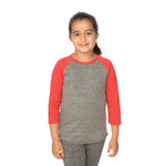 Royal Apparel 20260 Youth Triblend Raglan 3/4 Sleeve Baseball Tee Made in USA