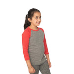Royal Apparel 20260 Youth Triblend Raglan 3/4 Sleeve Baseball Tee Made in USA