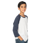 Royal Apparel 20260 Youth Triblend Raglan 3/4 Sleeve Baseball Tee Made in USA