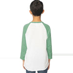 Royal Apparel 20260 Youth Triblend Raglan 3/4 Sleeve Baseball Tee Made in USA