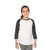 Royal Apparel 20260 Youth Triblend Raglan 3/4 Sleeve Baseball Tee Made in USA