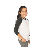 Royal Apparel 20260 Youth Triblend Raglan 3/4 Sleeve Baseball Tee Made in USA