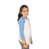 Royal Apparel 20260 Youth Triblend Raglan 3/4 Sleeve Baseball Tee Made in USA