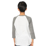 Royal Apparel 20260 Youth Triblend Raglan 3/4 Sleeve Baseball Tee Made in USA
