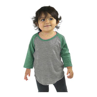 Royal Apparel 20360 Infant Triblend Raglan Baseball Shirt Made in USA