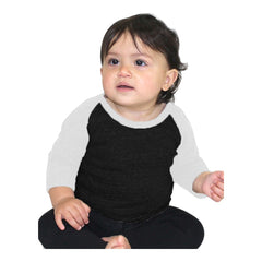 Royal Apparel 20360 Infant Triblend Raglan Baseball Shirt Made in USA - 