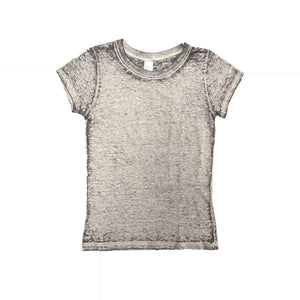 Royal Apparel 22510BO Youth Burnout Wash Short Sleeve Girls’ Tee Made in USA - 