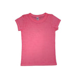 Royal Apparel 22510BO Youth Burnout Wash Short Sleeve Girls’ Tee Made in USA