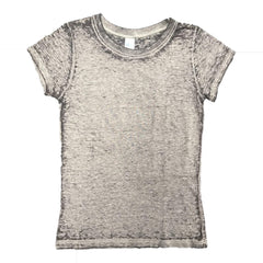 Royal Apparel 22580BO Toddler Burnout Wash Short Sleeve Girls’ Tee Made in USA - 