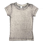 Royal Apparel 22580BO Toddler Burnout Wash Short Sleeve Girls’ Tee Made in USA