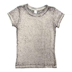 Royal Apparel 22580BO Toddler Burnout Wash Short Sleeve Girls’ Tee Made in USA - 