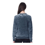 Royal Apparel 25159BO Unisex Burnout Triblend Raglan Crewneck Sweatshirt Made in USA