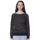 Royal Apparel 3120CMO Women’s Camo Fleece Raglan Sweatshirt Made in USA