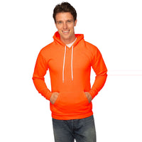 Royal Apparel 3155N Unisex Neon Fashion Fleece Pullover Hoodie Made in USA