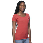 Royal Apparel 32112 Women’s Eco Triblend Scoop Neck Tee Made in USA