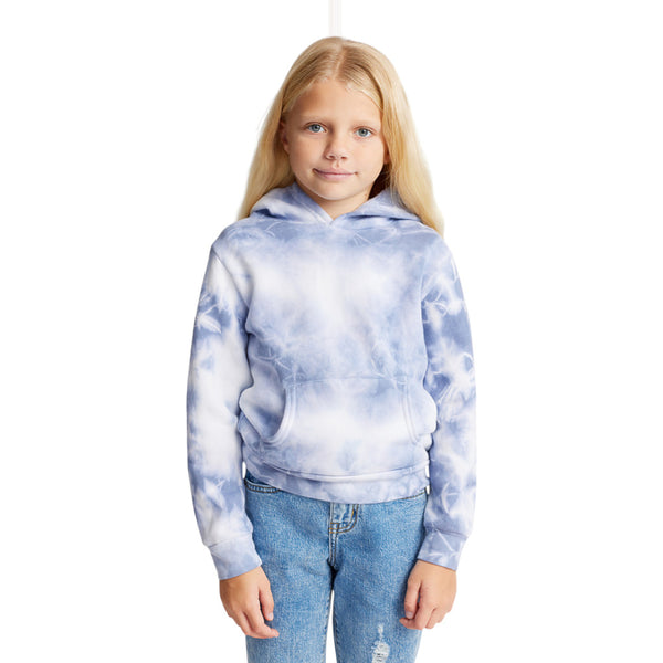 Royal Apparel 3299CTD Youth Cloud Tie-Dye Fleece Pullover Hoodie Made in USA