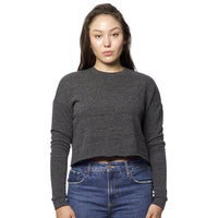 Royal Apparel 37002 Women’s Eco Triblend Fleece Crop Top Made in USA