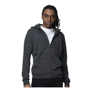 Royal Apparel 42100 Unisex Eco Triblend French Terry Full-Zip Hoodie Made in USA