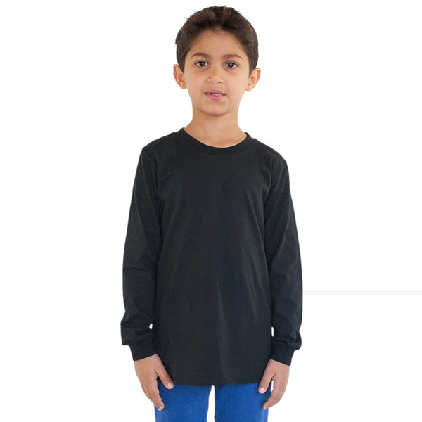 Royal Apparel 5022 Youth Long Sleeve Cotton Crew Tee Made in USA