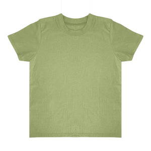 Royal Apparel 5068ORG Toddler Organic Cotton Short Sleeve Tee with Coverstitch Neck Made in USA - 