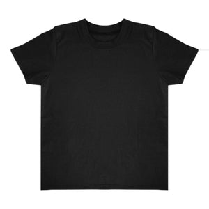 Royal Apparel 5068ORG Toddler Organic Cotton Short Sleeve Tee with Coverstitch Neck Made in USA - 