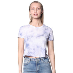 Royal Apparel 55155CTD Weekend Cloud Tie-Dye Boxy Crop Top Made in - 