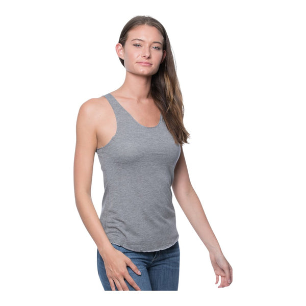Royal Apparel 73008 Women's Viscose Bamboo & Organic Cotton Raw Edge Tank Made in USA