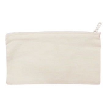Royal Apparel C1026ORG Organic Cotton Canvas Zipper Pouch Made in USA