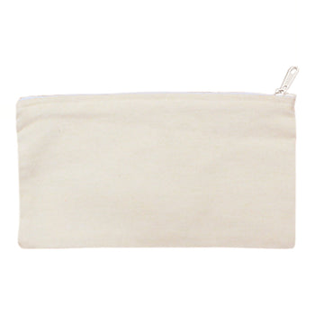 Royal Apparel C726ORG Organic Lightweight Canvas Zipper Pouch Made in USA