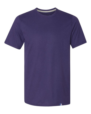 Russell Athletic 64STTM Dri Power CVC Performance T-Shirt - Purple