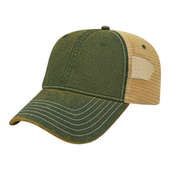 Cap America i8527 Premium Vintage Washed Mesh Back Cap