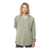 Independent Trading Co PRM2500 Women’s Lightweight California Wave Wash Hooded Sweatshirt