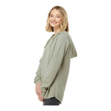 Independent Trading Co PRM2500 Women’s Lightweight California Wave Wash Hooded Sweatshirt