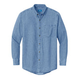 Port & Company SP10 Long Sleeve Value Denim Shirt