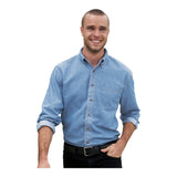 Port & Company SP10 Long Sleeve Value Denim Shirt