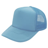 Nissun Foam Trucker Hat, 5 Panel Mesh Cap, Solid Colors - SSC