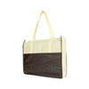 Nissun Two Tone Zippered Tote ST1181 Shopping Tote Bag