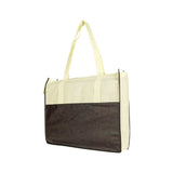 Nissun Two Tone Polypropylene Zippered Tote ST1181