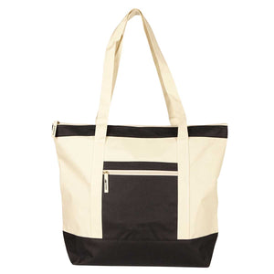 Nissun Zippered Poly-Tote Bag ST1207 - 