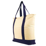 Nissun Deluxe Zippered Cotton Canvas Tote ST4202