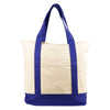 Nissun Deluxe Zippered Cotton Canvas Tote ST4202