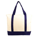 Nissun Deluxe Zippered Cotton Canvas Tote ST4221