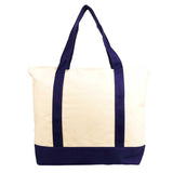 Nissun Deluxe Zippered Cotton Canvas Tote ST4221