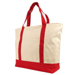 Nissun Deluxe Zippered Cotton Canvas Tote ST4221