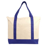 Nissun Deluxe Zippered Cotton Canvas Tote ST4221