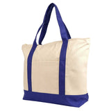 Nissun Deluxe Zippered Cotton Canvas Tote ST4221